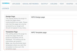 wpd set2 settings template field